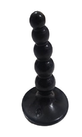 Butt plug rubber all black unflavored ll condom type