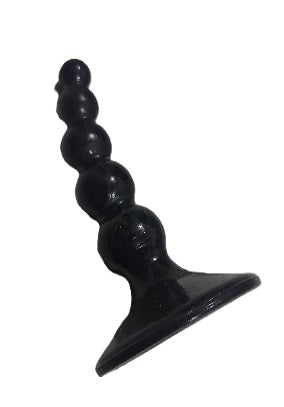 Butt plug rubber all black unflavored ll condom type